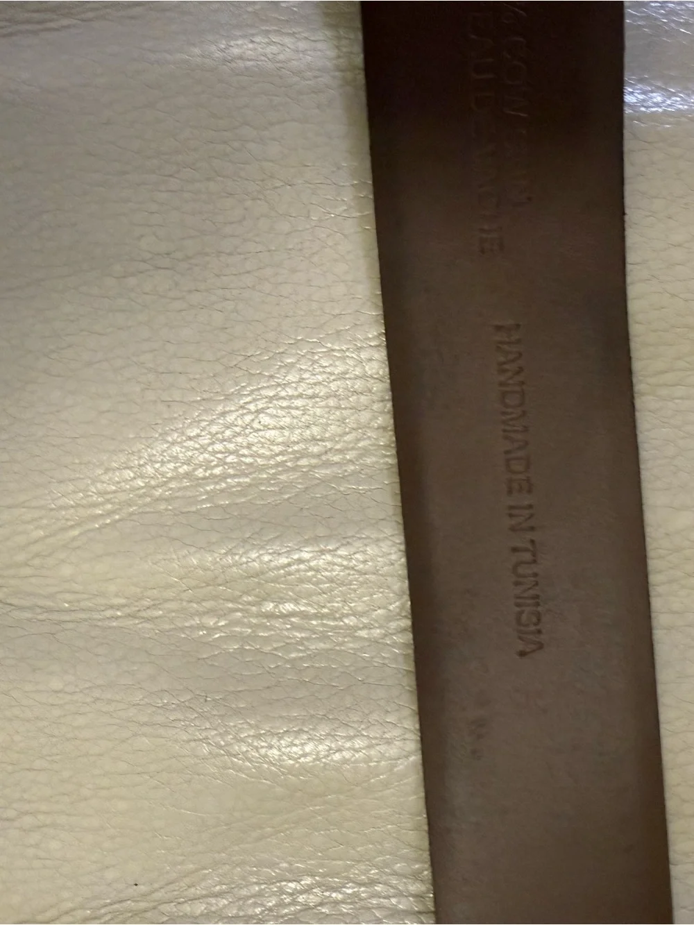 Hugo Boss Men's Suede Belt in Taupe Brown with Brushed Buckle